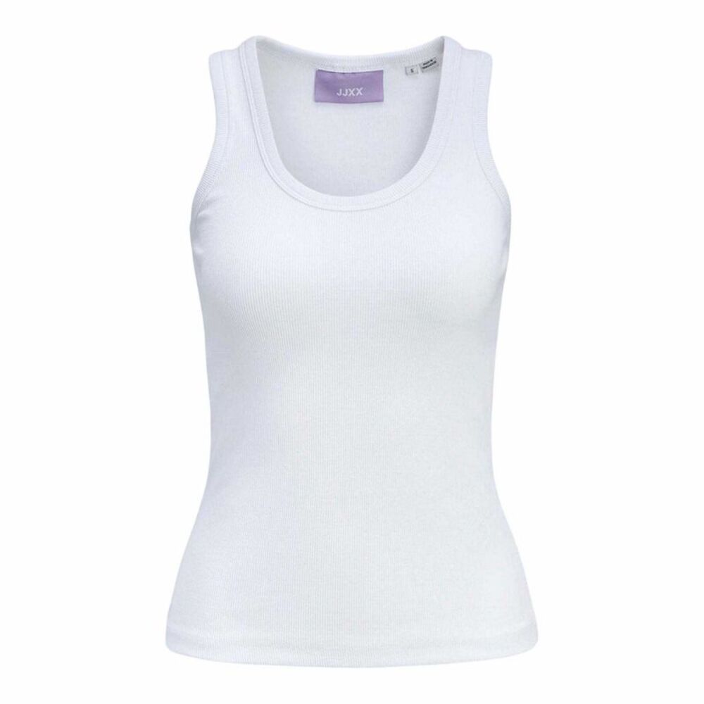 JJXX Womens/Ladies Frida Ribbed Tank Top / Bright White